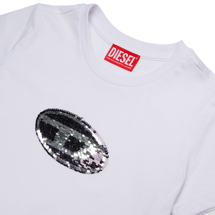Diesel Sequin White T-Shirt