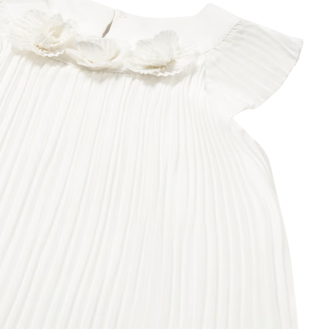 Mayoral Baby Girls Natural Pleated Dress