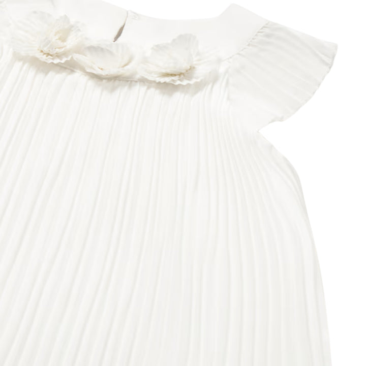 Mayoral Baby Girls Natural Pleated Dress