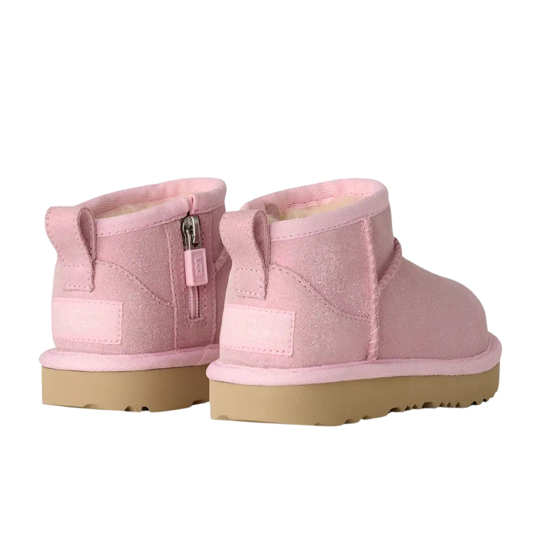 UGG Baby Girls Classic Ultra Mini Dazzle Ribbon Candy