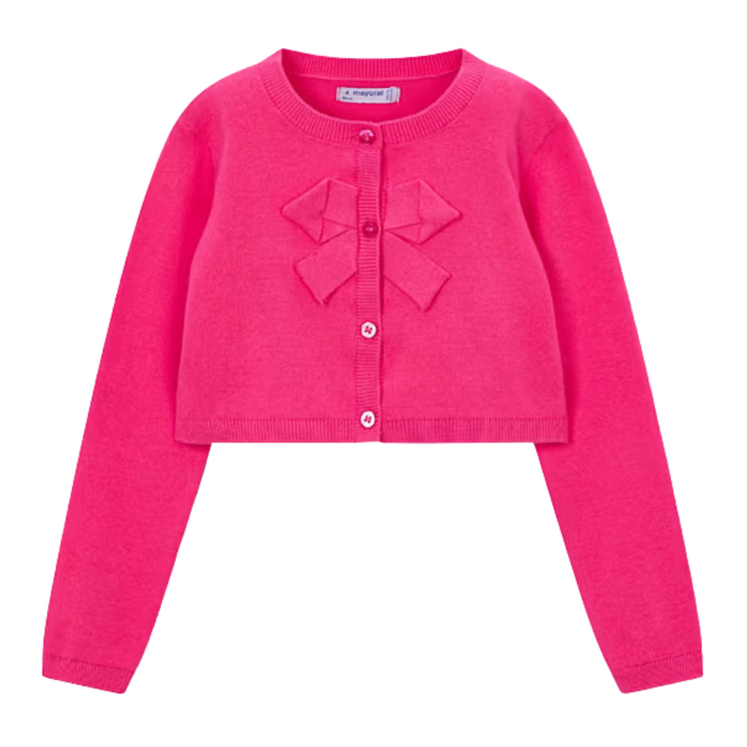 Mayoral Knit Crop Clover Cardigan