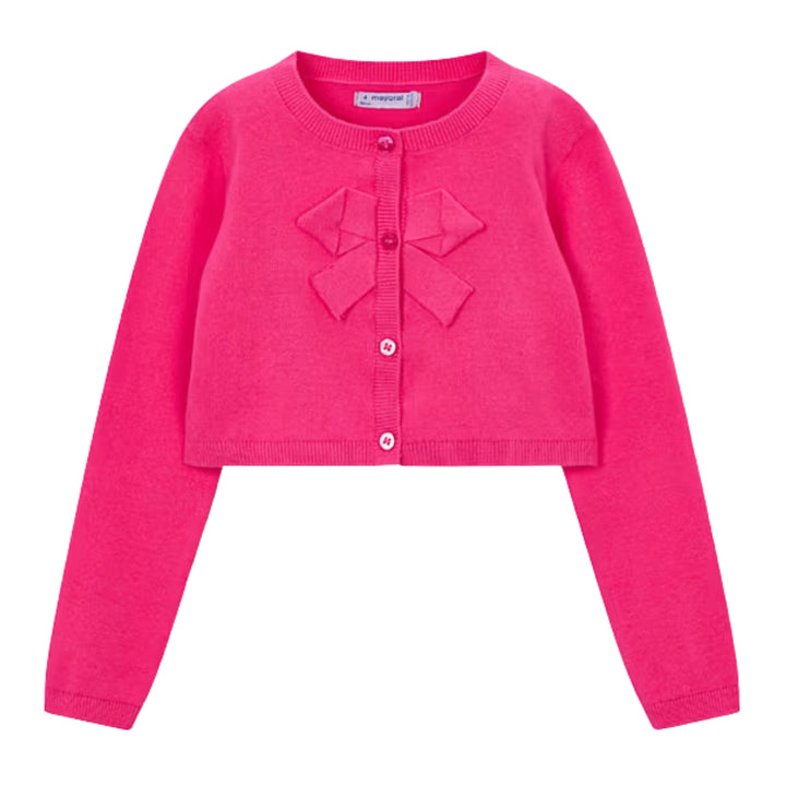 Mayoral Knit Crop Clover Cardigan