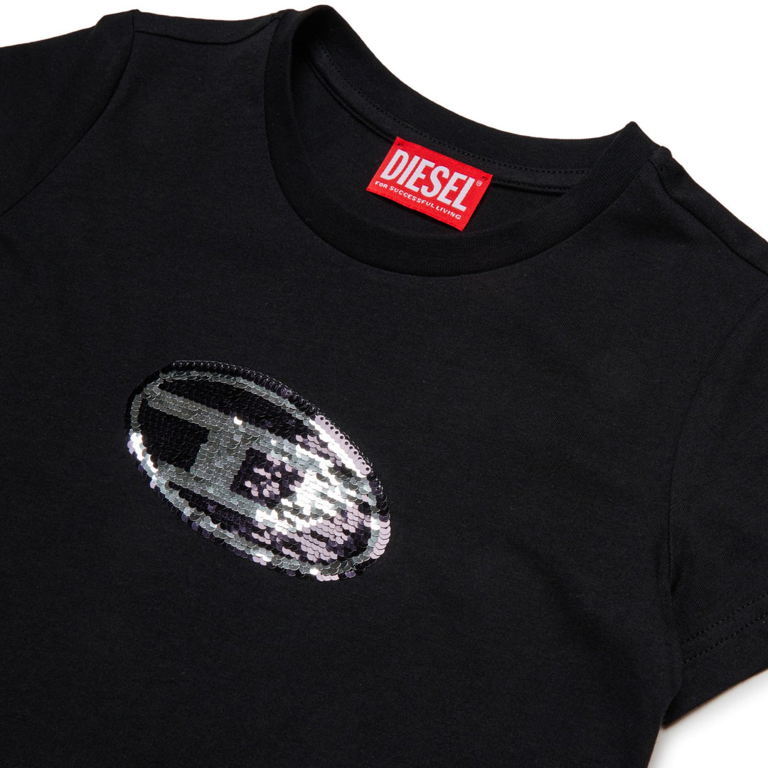 Diesel Sequin Black T-Shirt