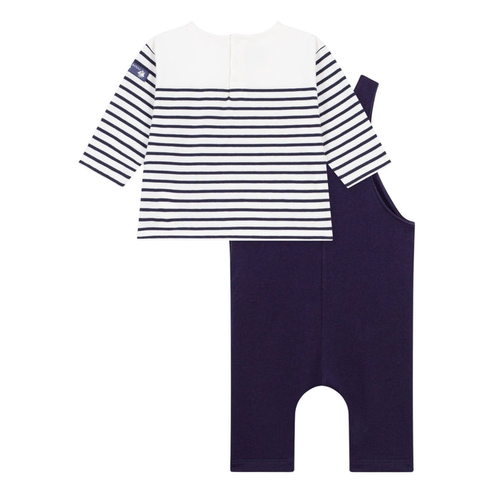 Petit Bateau Baby Boys Salopette Ensemble