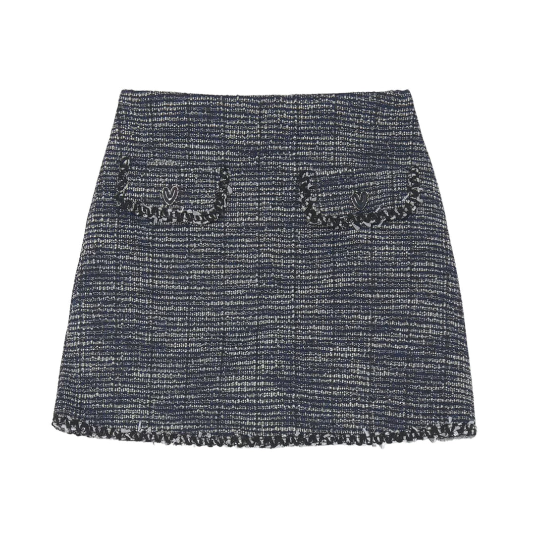 Mayoral Navy Tweed Skort