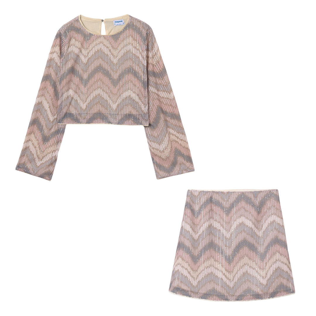 Mayoral Zig Zag Sequin Ensemble
