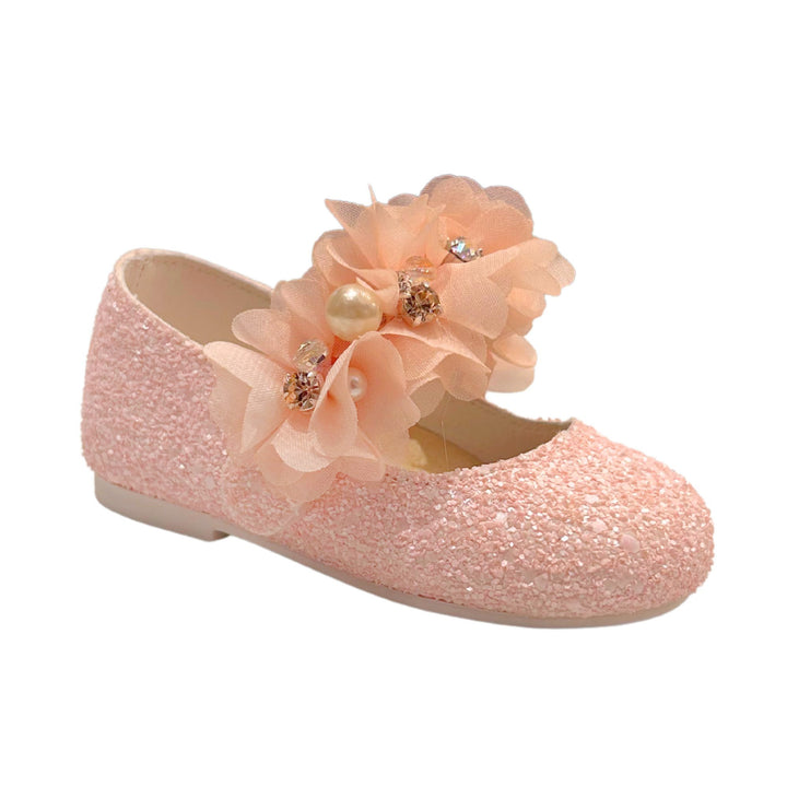 Baby Walker Baby Girls Pink Flower Shoes