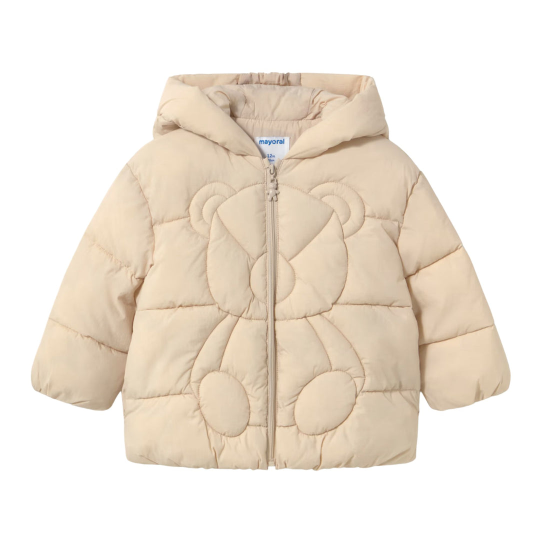 Mayoral Baby Girls Quilted Teddy Bear Puffer Jacket