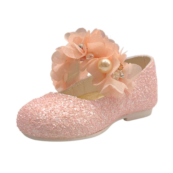Baby Walker Baby Girls Pink Flower Shoes