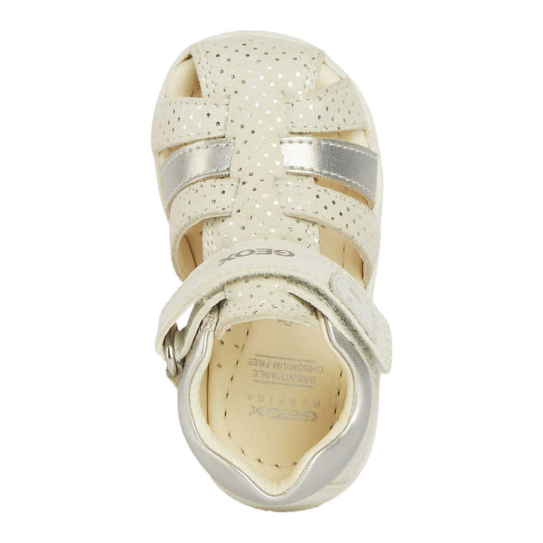 Geox Baby Girl Macchia Silver Sandals