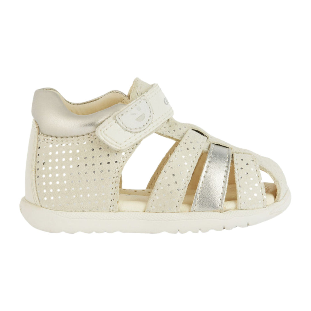 Geox Baby Girl Macchia Silver Sandals