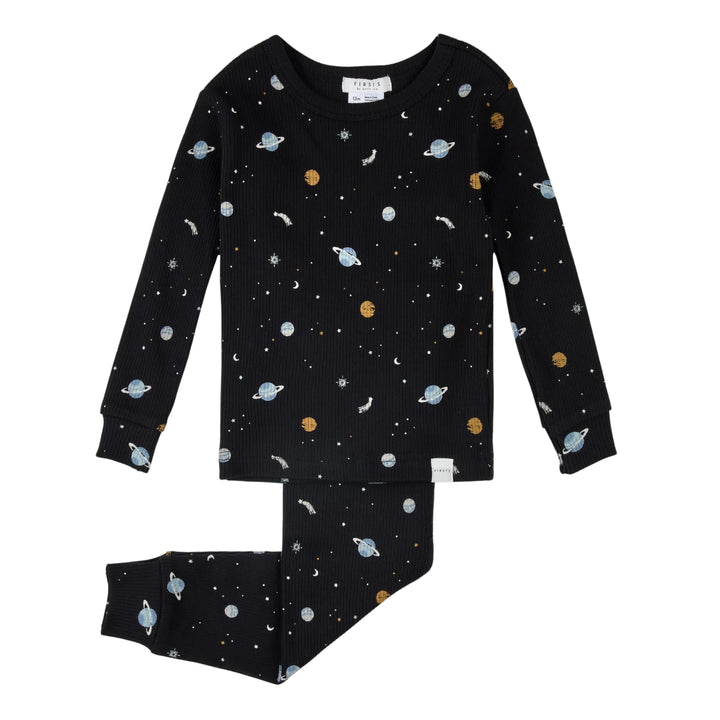 Petit Lem Baby Boys Galaxy Print PJ Set