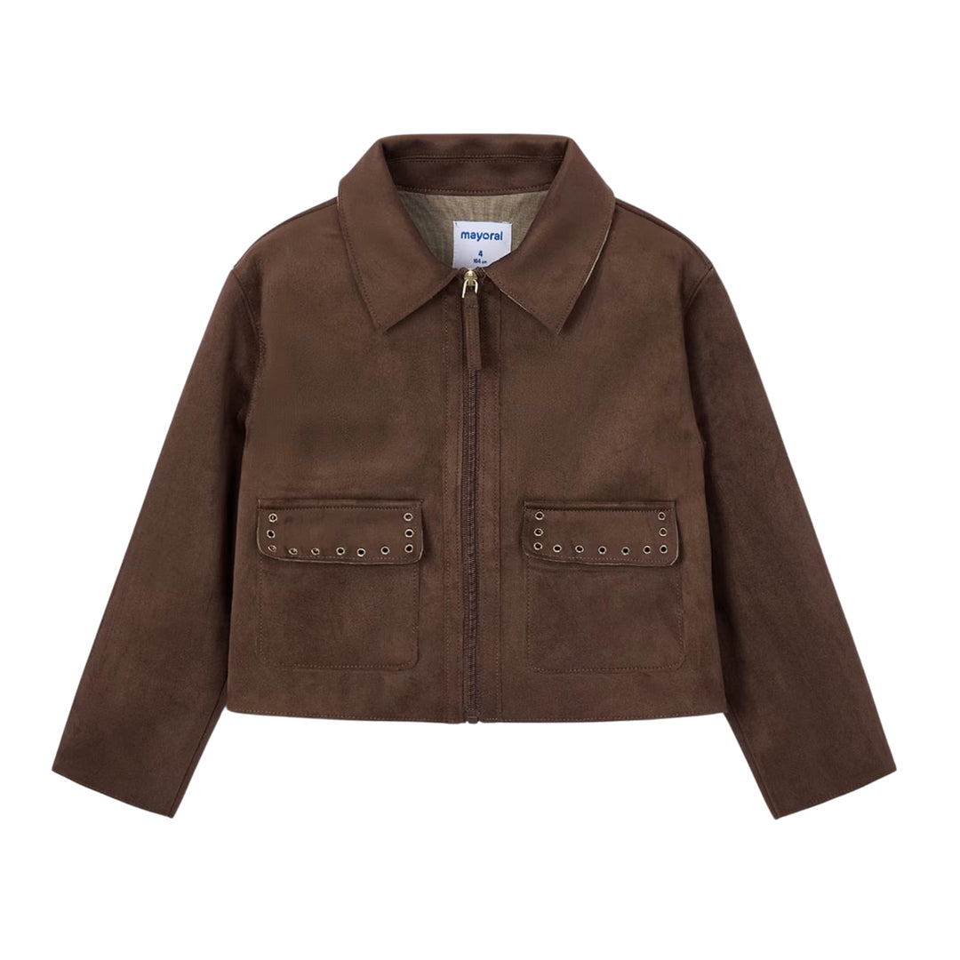 Mayoral Brown Suede Jacket