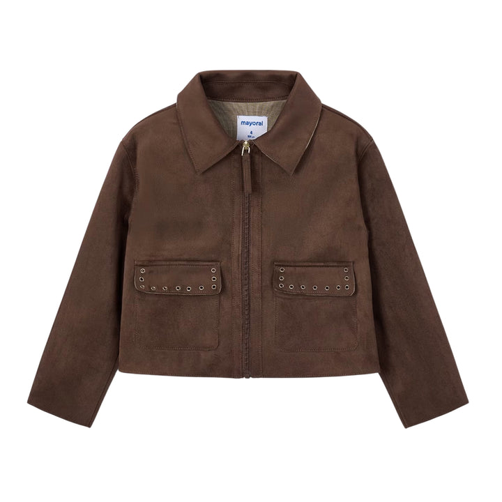 Mayoral Brown Suede Jacket
