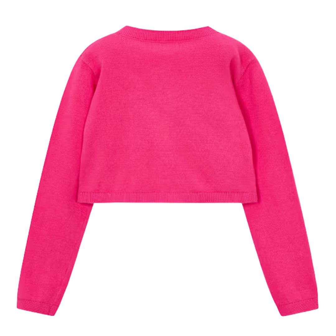 Mayoral Knit Crop Clover Cardigan