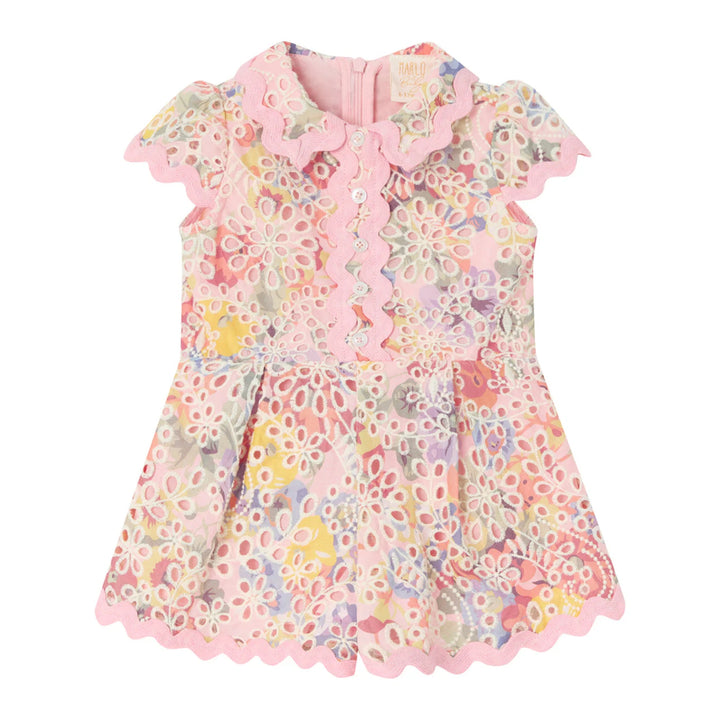 Marlo Baby Girls Alanna Embroidered Romper