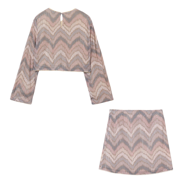 Mayoral Zig Zag Sequin Ensemble