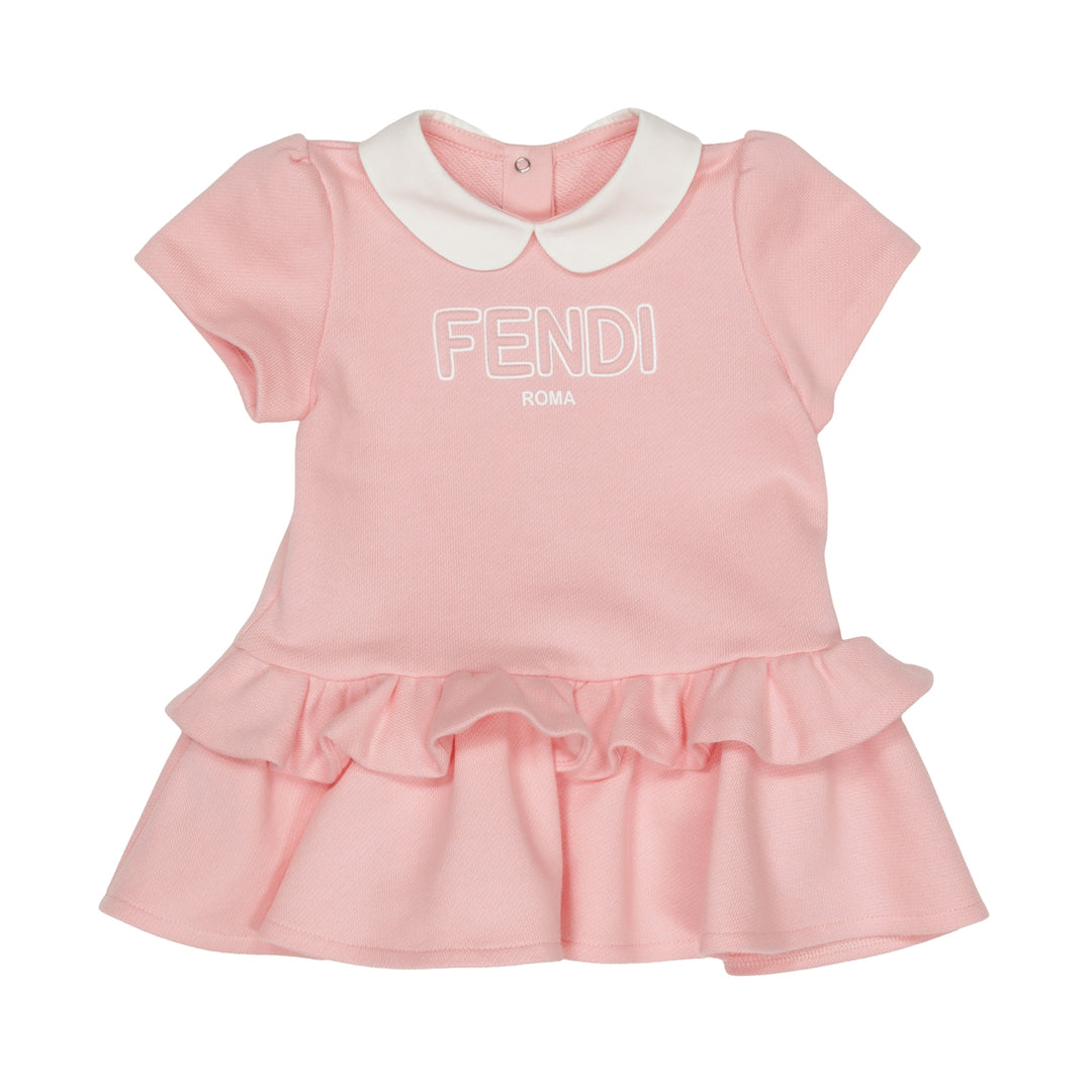 Fendi Baby Girls Pink Ruffle Dress