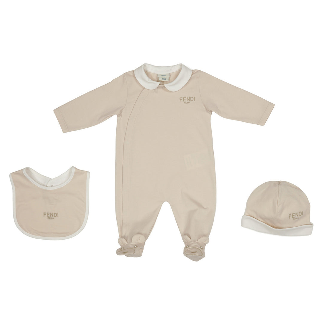 Fendi Baby Beige Pyjama Ensemble