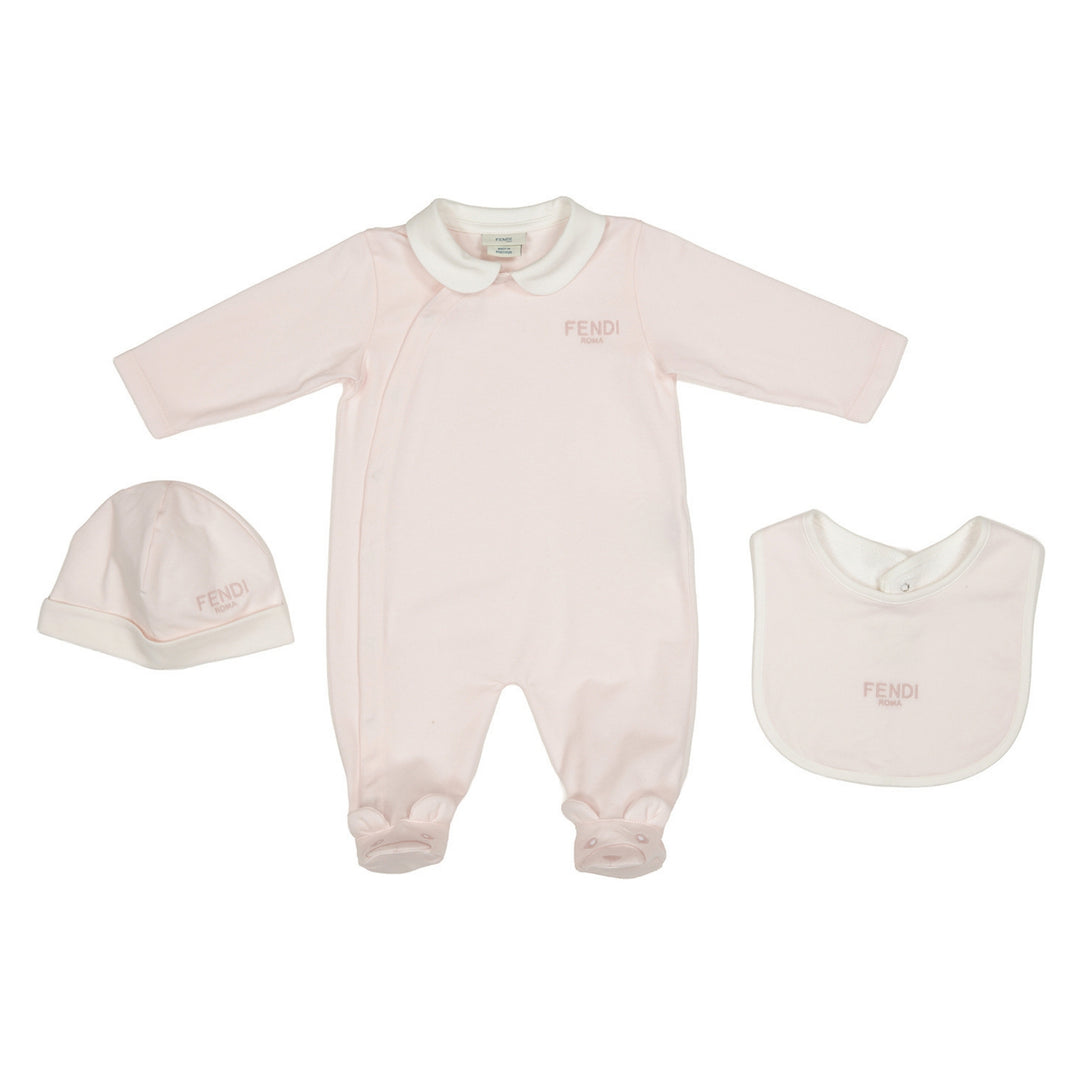 Fendi Baby Girls Pink Pyjama Ensemble