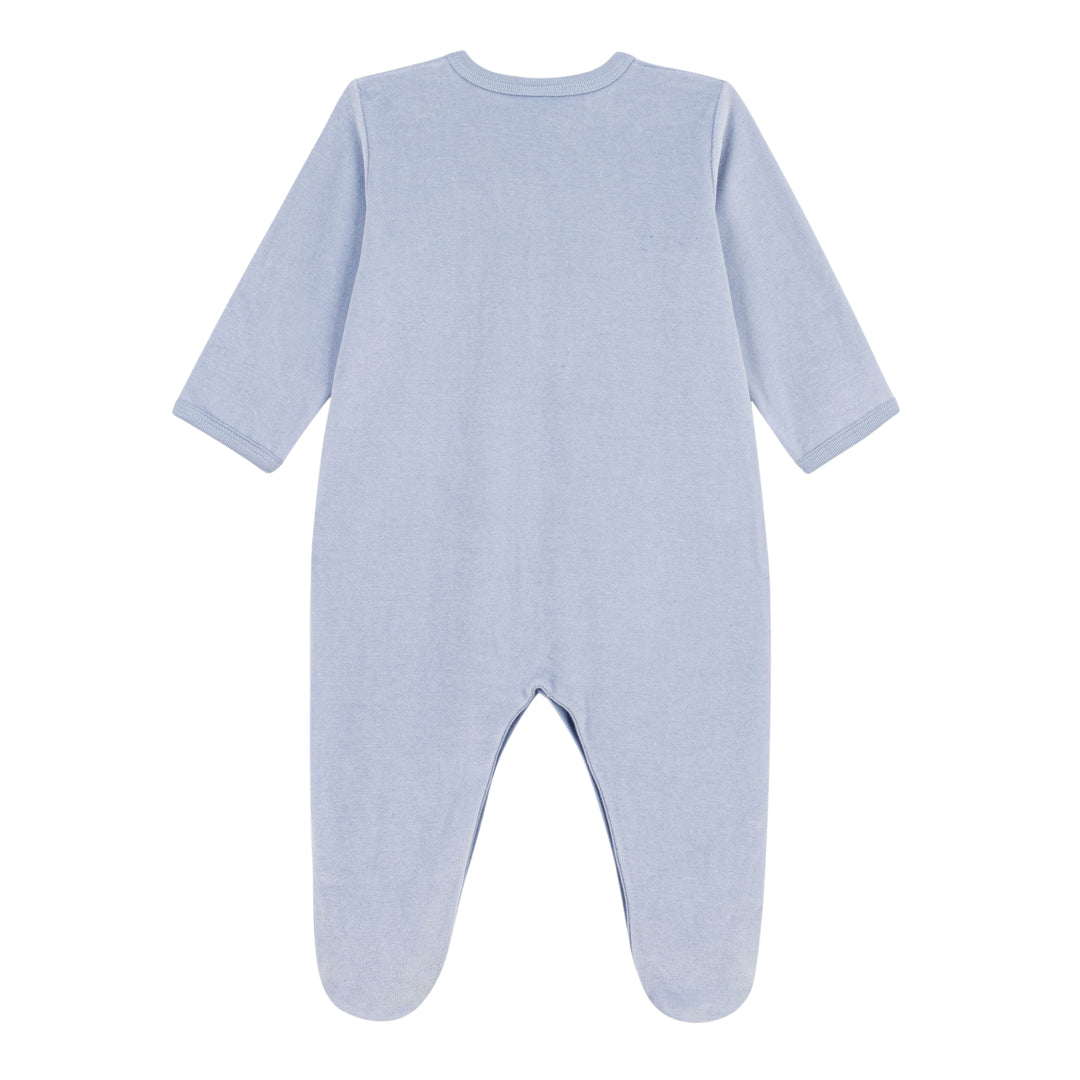Petit Bateau Baby Boys Blue Je T'aime Pyjama