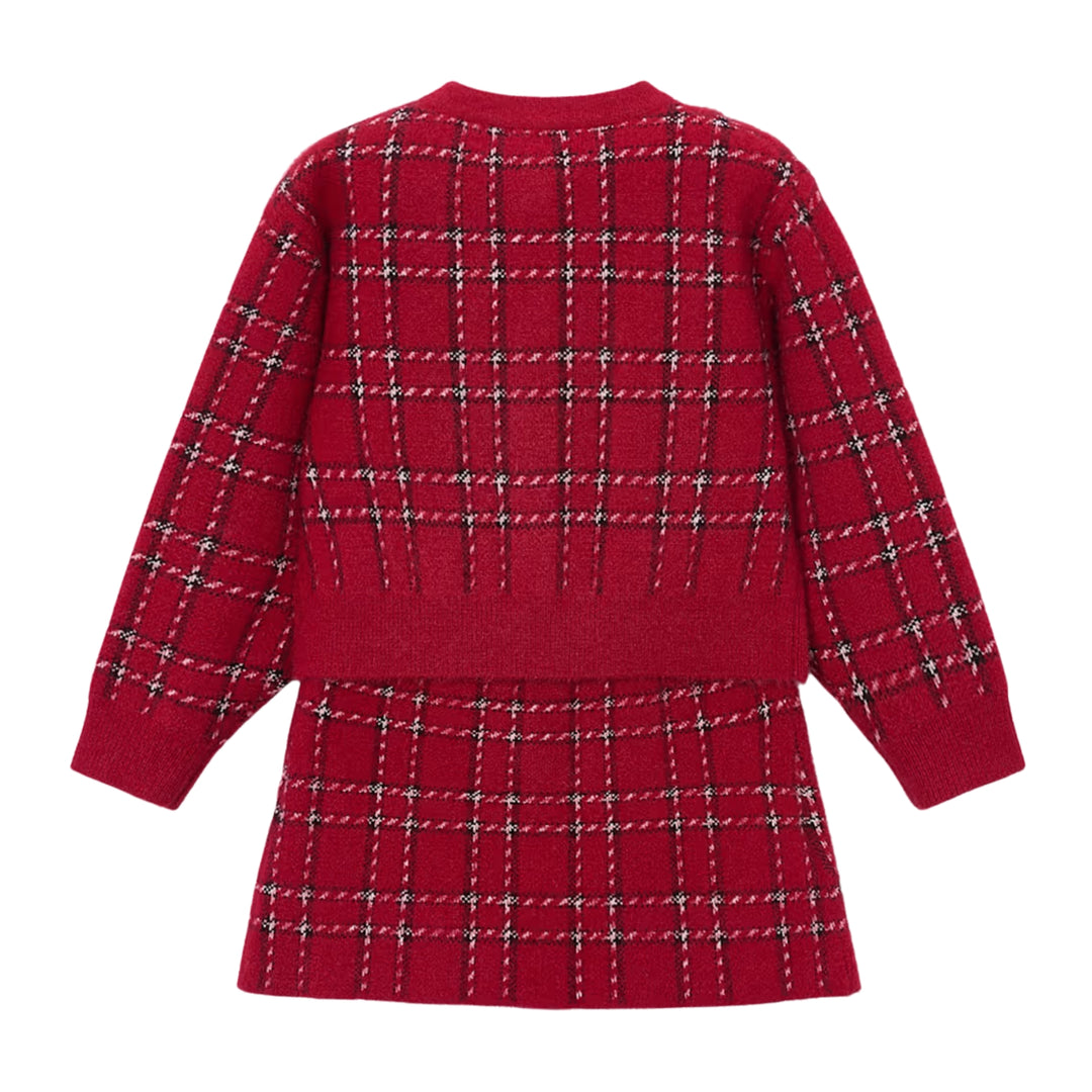 Mayoral Red Plaid Ensemble