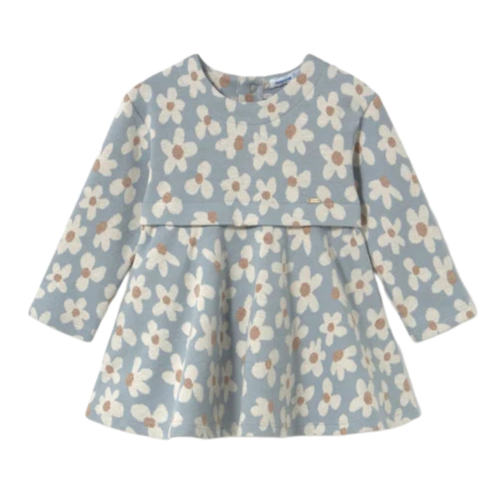 Mayoral Baby Girls Floral Blue Dress