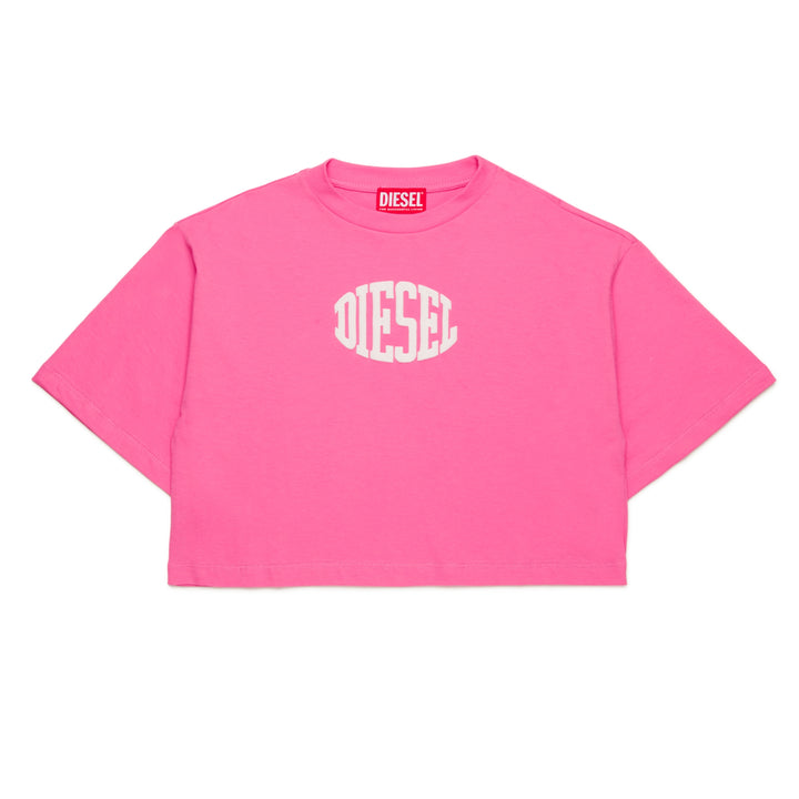 Diesel Tarki Pink Cropped T-Shirt