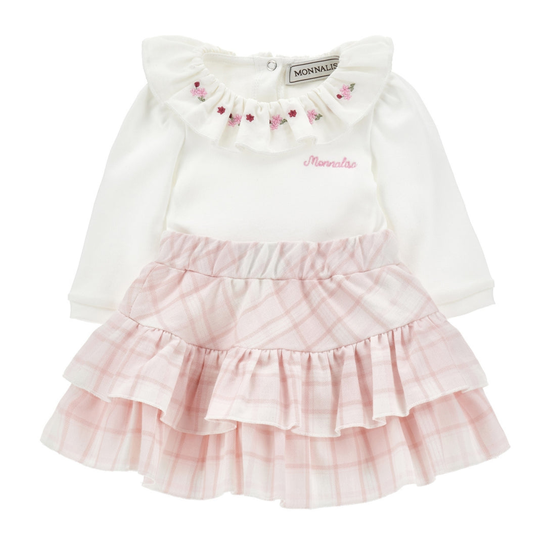 Monnalisa Baby Girls Tartan Ensemble