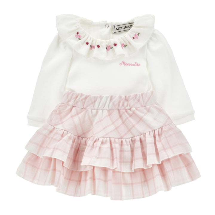 Monnalisa Baby Girls Tartan Ensemble