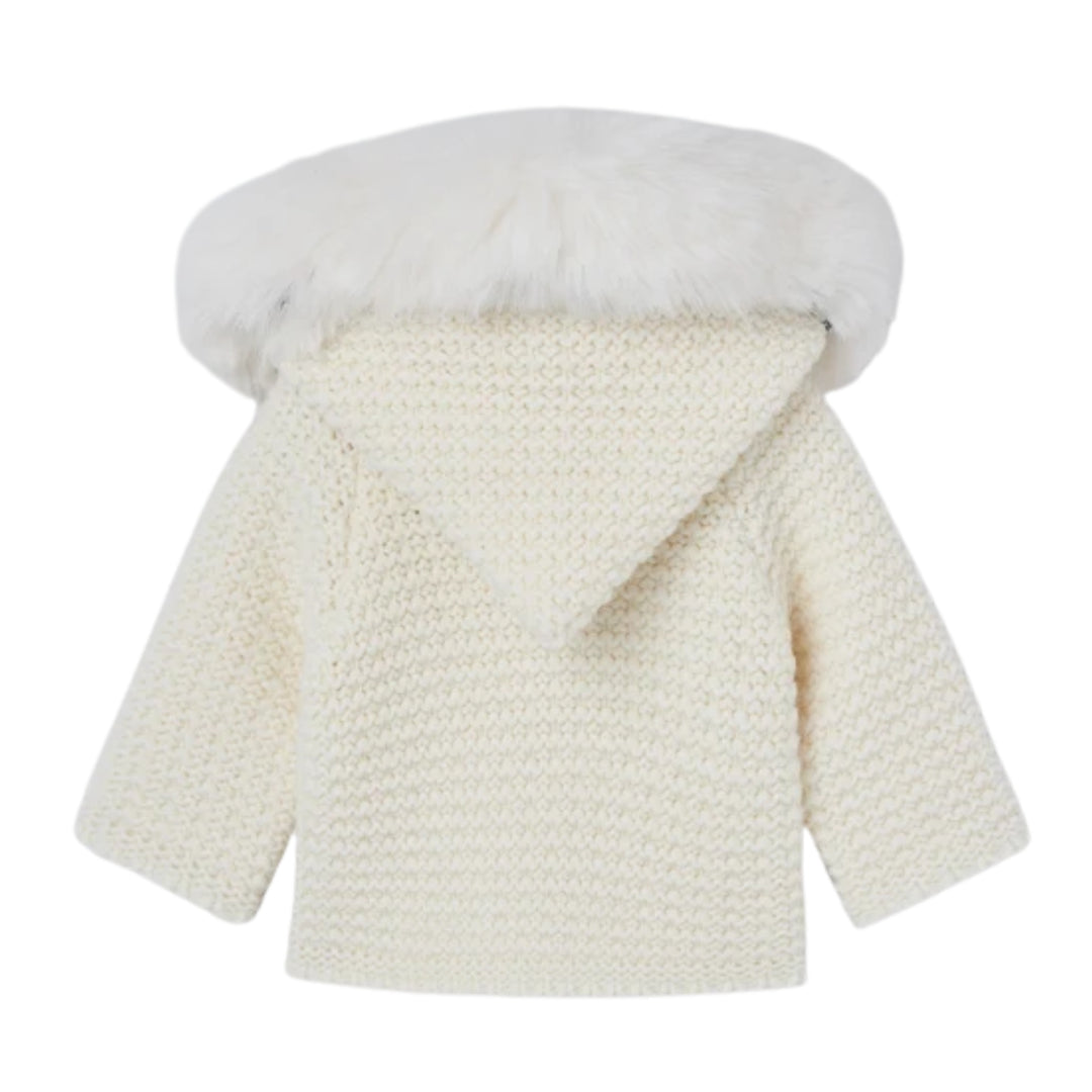 Paz Rodriguez Baby Esencial Ivory Knit Coat