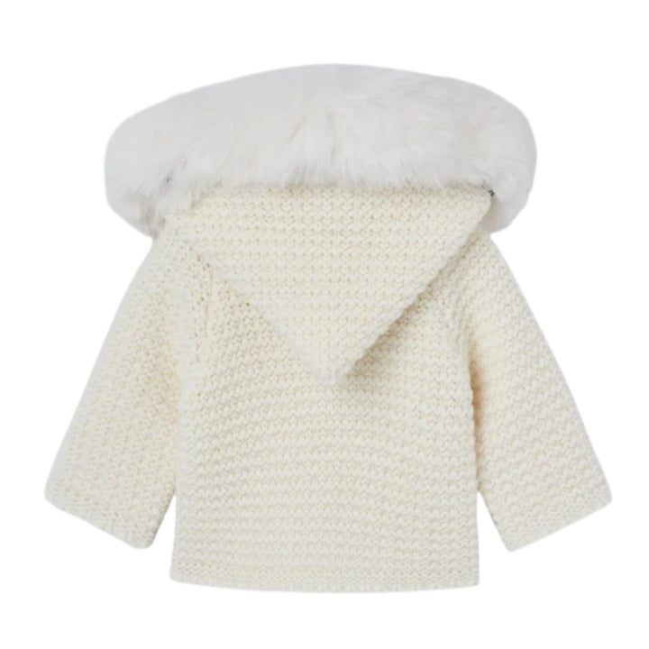 Paz Rodriguez Baby Esencial Ivory Knit Coat