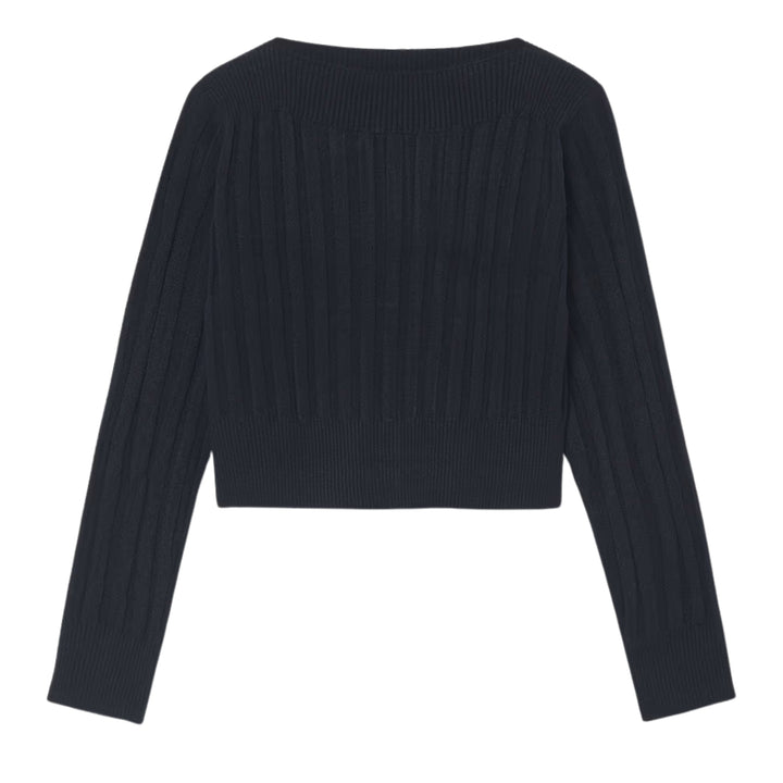 Mayoral Navy Ribbed Top