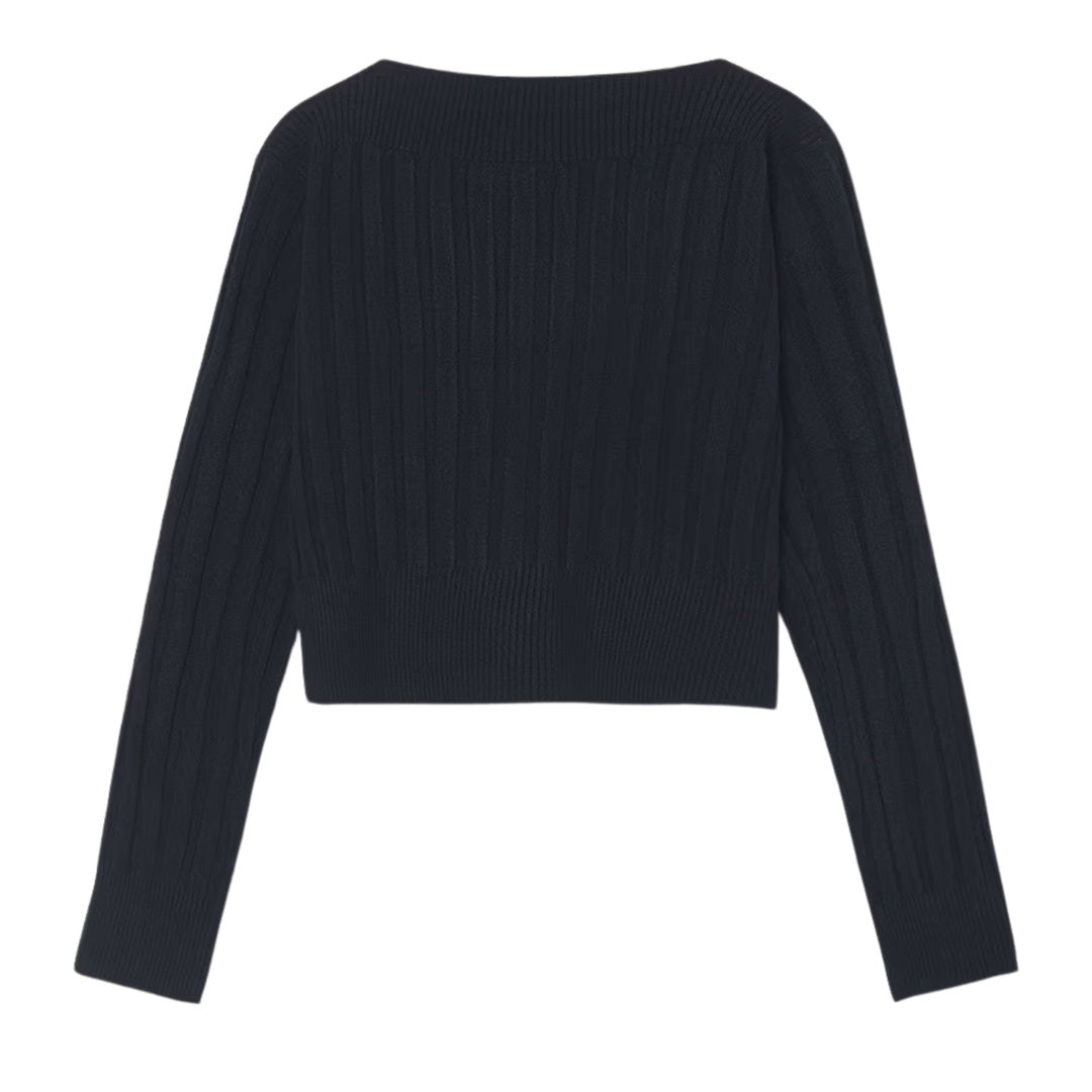 Mayoral Navy Ribbed Top