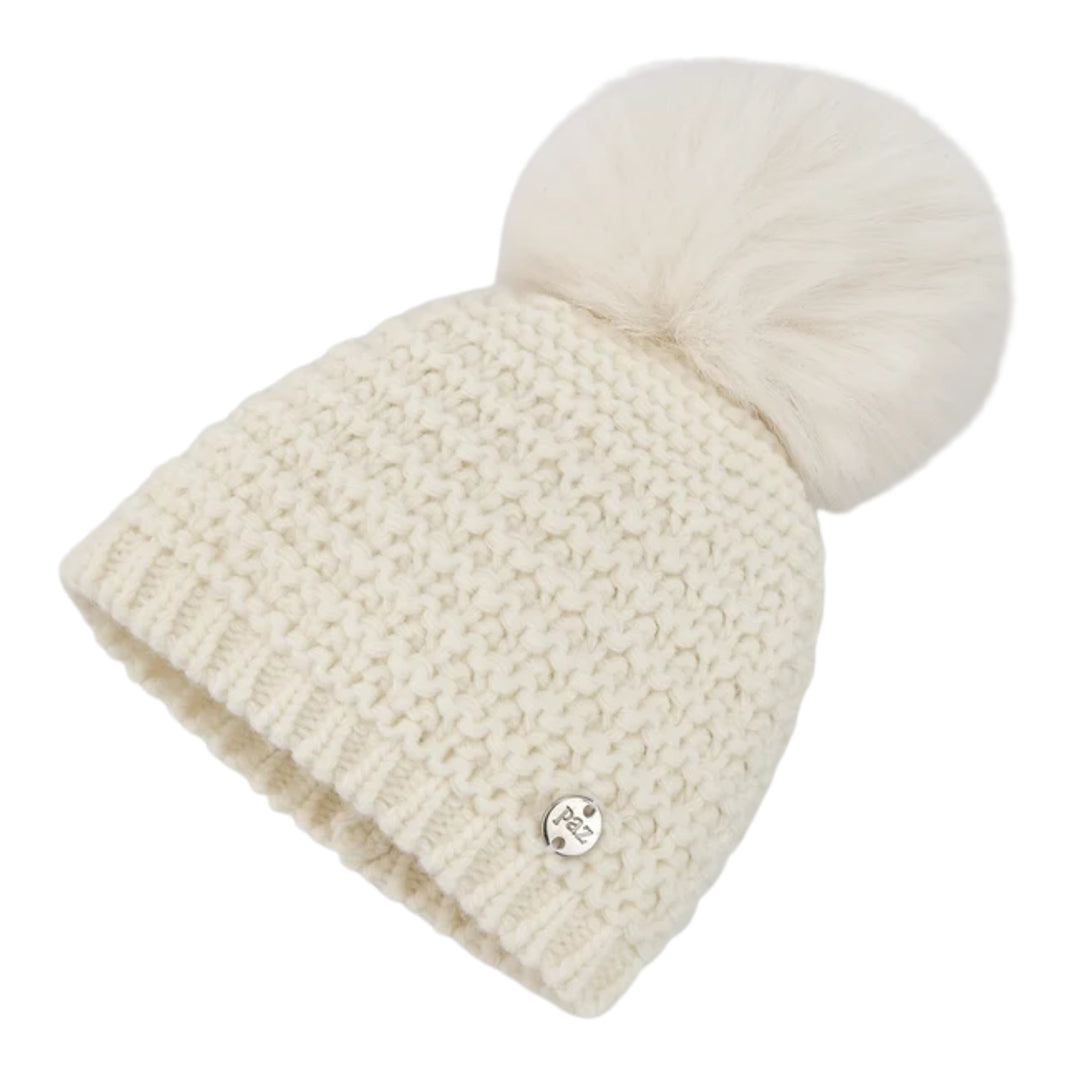 Paz Rodriguez Baby Esencial Ivory Knit Hat
