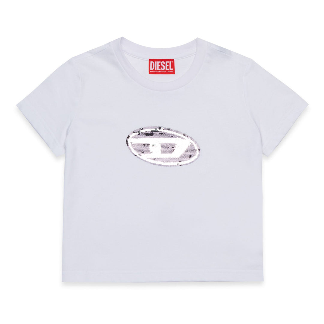 Diesel Sequin White T-Shirt