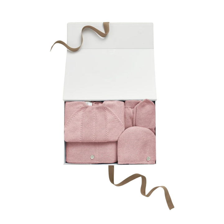 Paz Rodriguez Baby Girls Regalo Pink Knit Ensemble