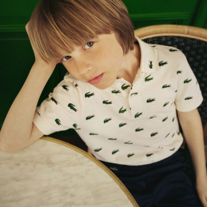 Lacoste Beige Croc Polo