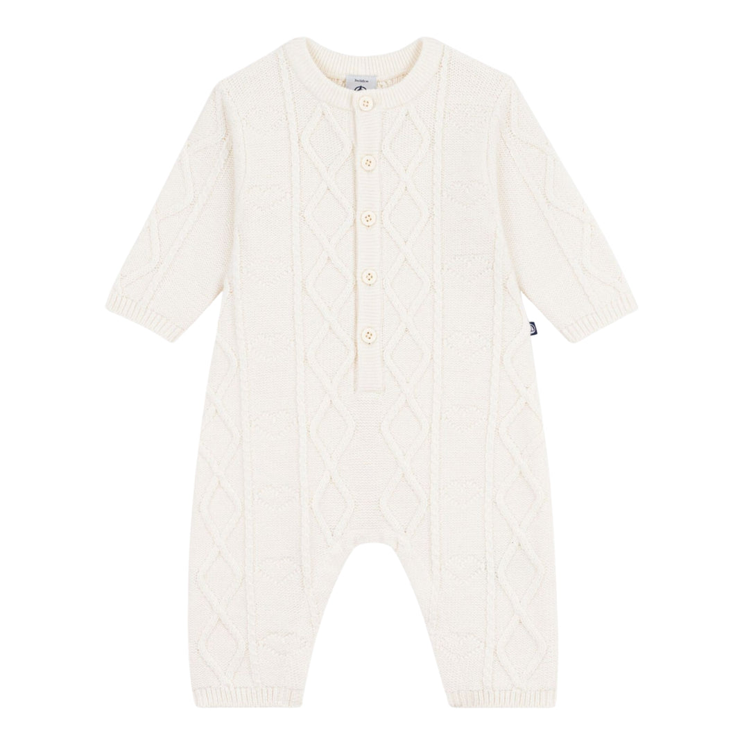 Petit Bateau Baby Cable Knit Pyjama