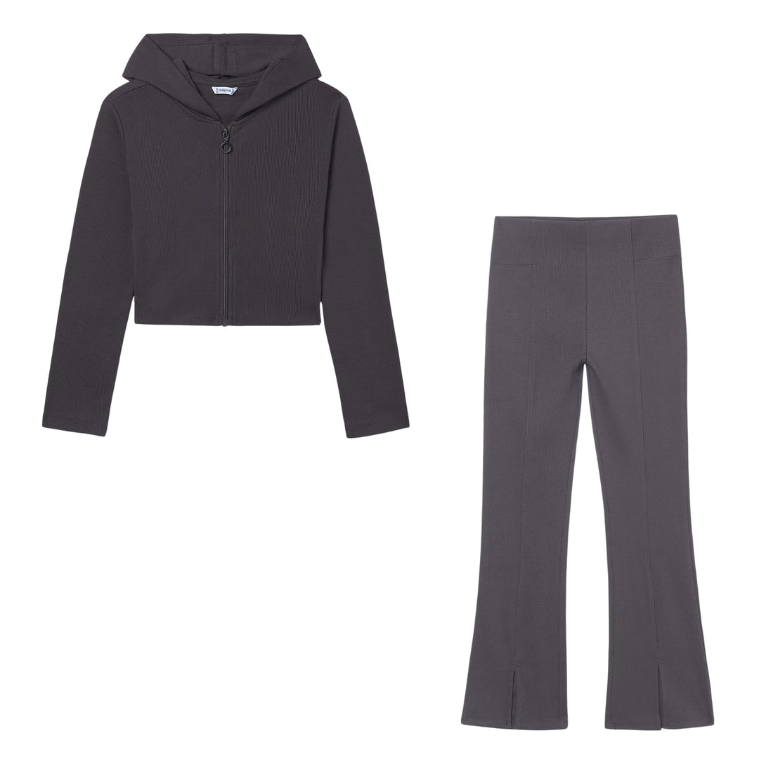 Mayoral Charcoal Ribbed Tracksuit