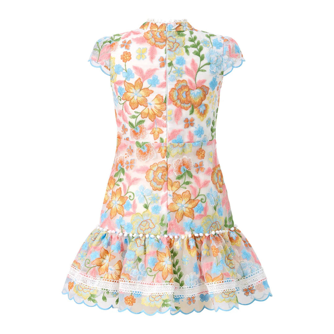 Marlo Piper Embroidered Mini Dress