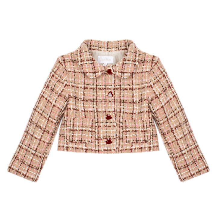 Patachou Blush Pink Tweed Jacket