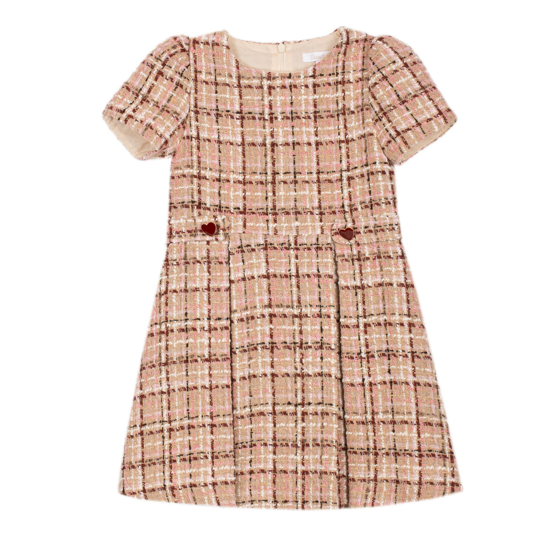 Patachou Blush Tweed Dress