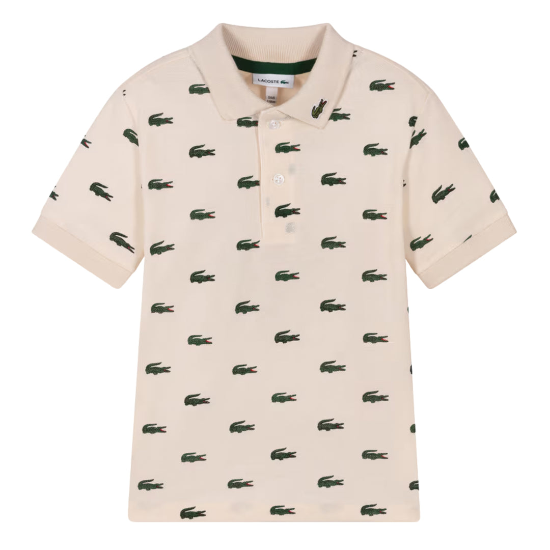 Lacoste Beige Croc Polo