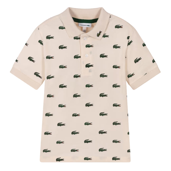 Lacoste Beige Croc Polo