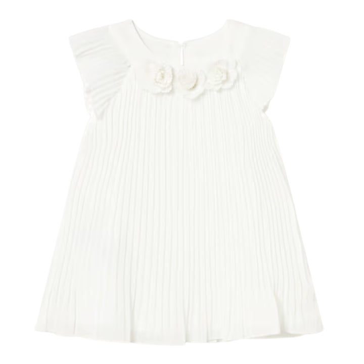 Mayoral Baby Girls Natural Pleated Dress