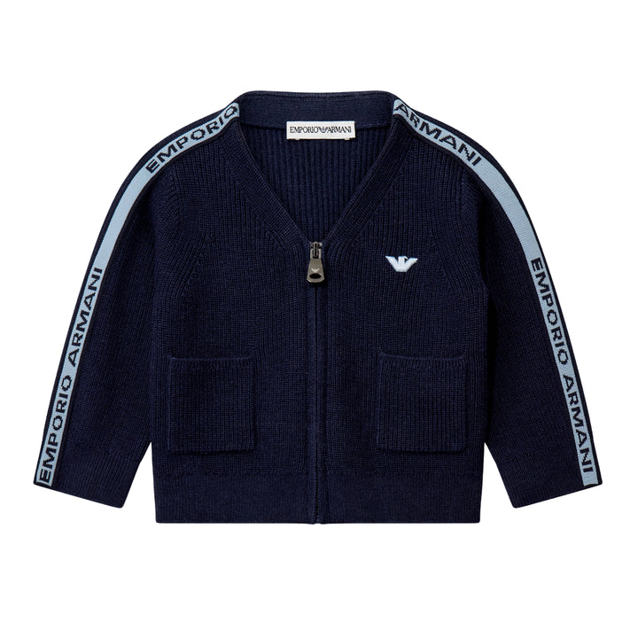Emporio Armani Baby Boys Navy Cardigan