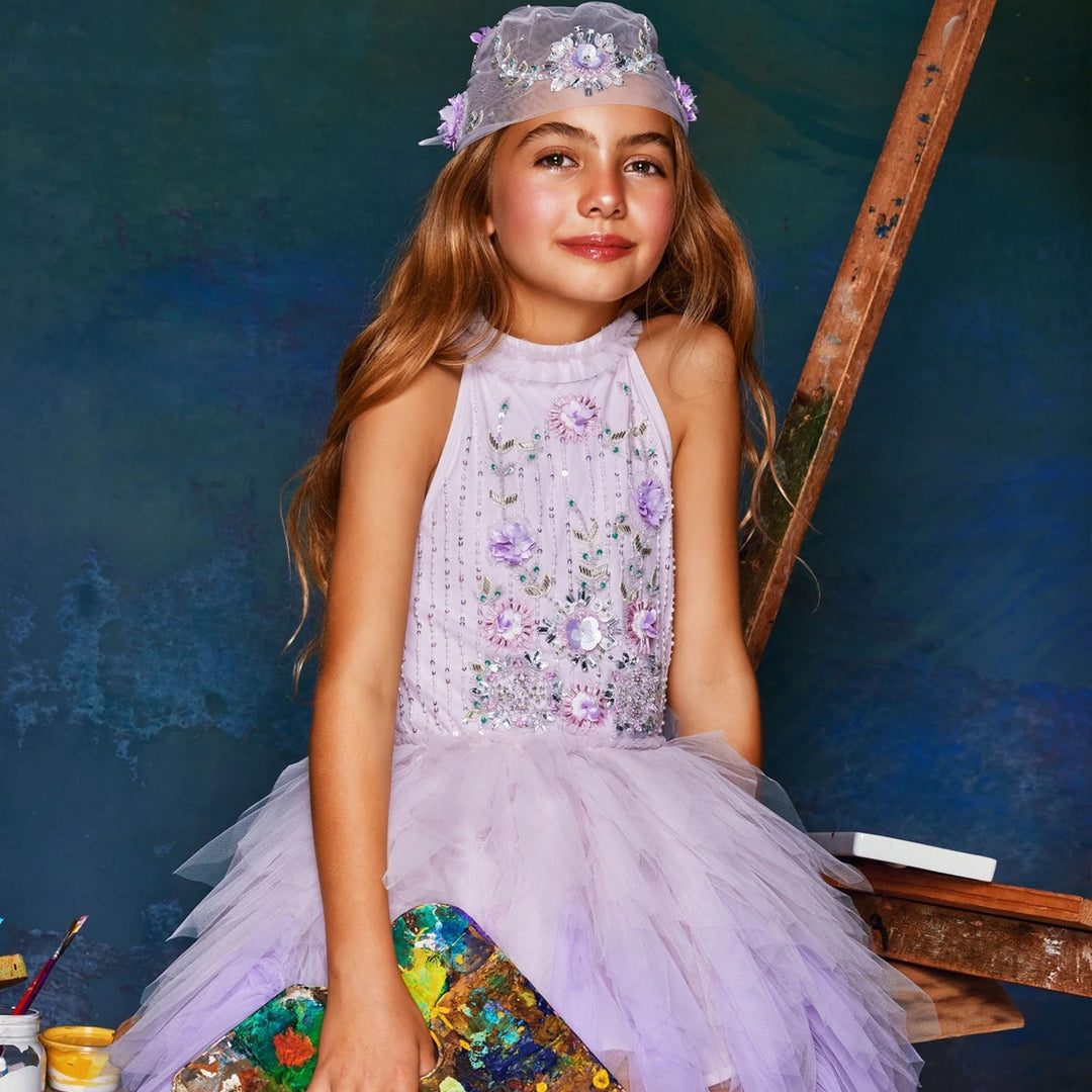 tutu du monde purple dress Tutu Du Monde-Girls Purple Embellished Tutu Dress