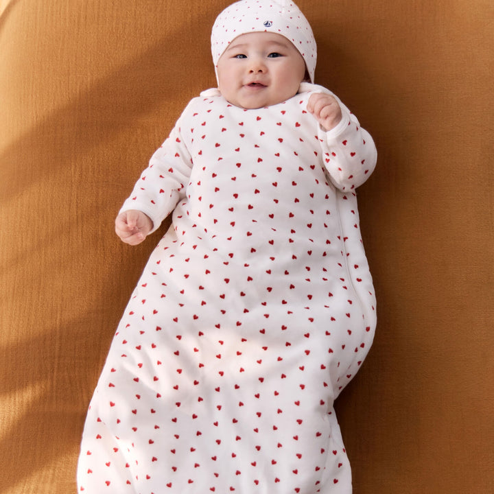 Petit Bateau Baby Hearts Sleeping Bag