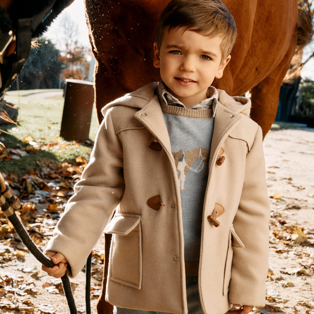 Patachou Baby Boys Beige Coat